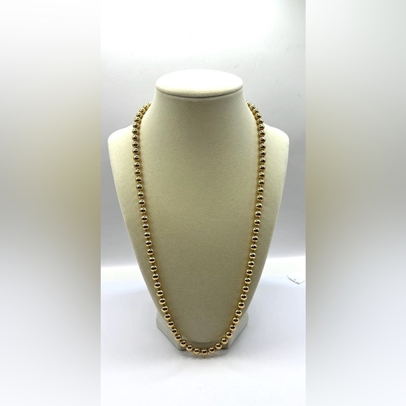 Women's PREMIER DESIGNS Gold Plated Bead Necklace 23” Gold Tone - Picture 6 of 9